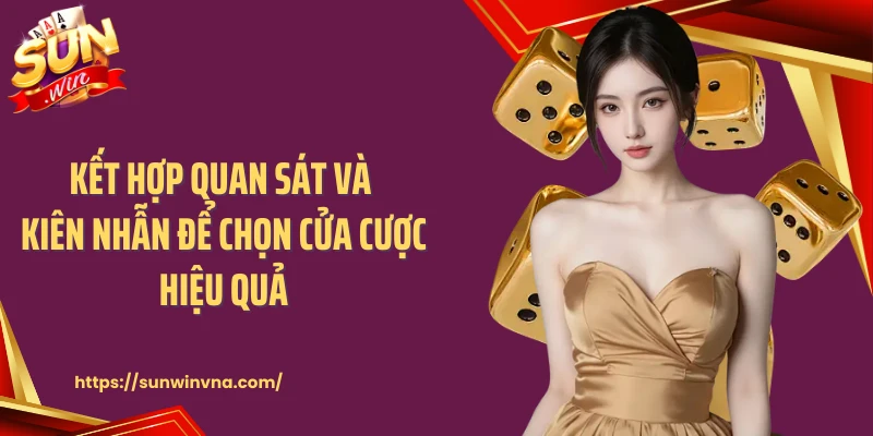 Kết hợp quan sát và kiên nhẫn để chọn cửa cược hiệu quả